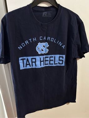 Russell Athletic Navy and Light Blue North Carolina Tar Heels Tee
